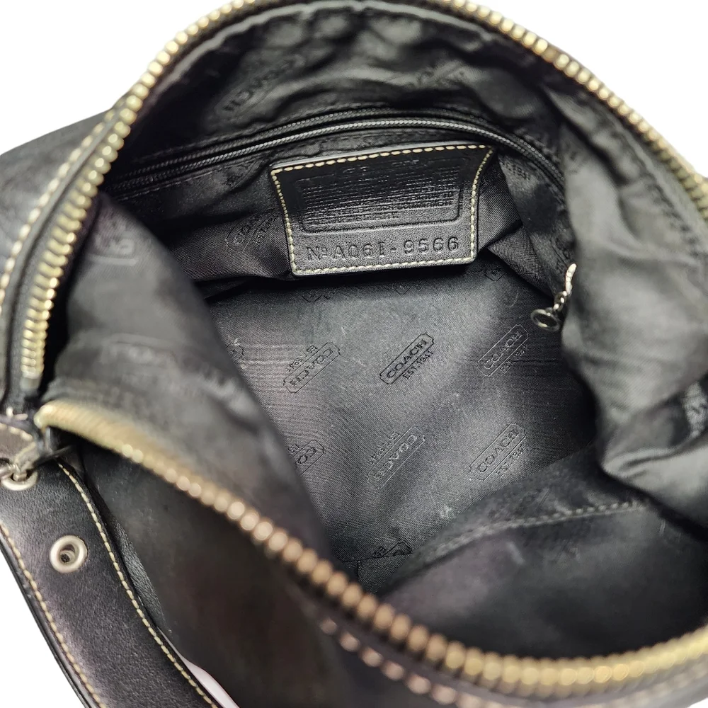 Coach Black Leather Hobo Bag - Picture 3 of 10